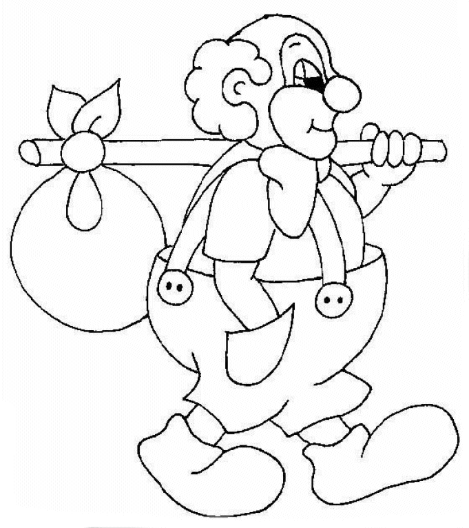 Clowns Kleurplaten 