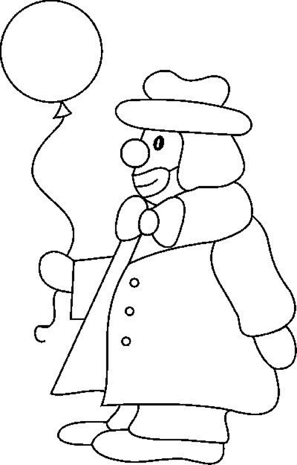 Clowns Kleurplaten 