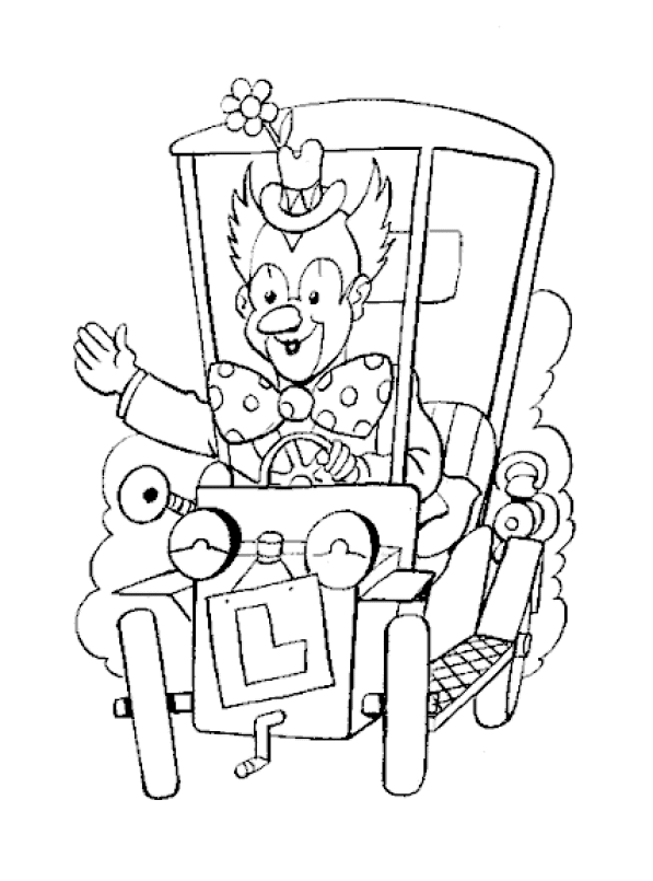 Clowns Kleurplaten 