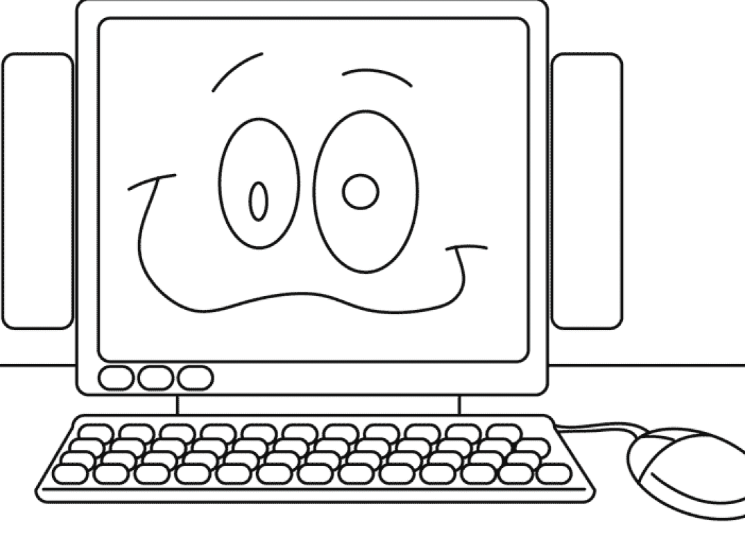 Computer Kleurplaten 