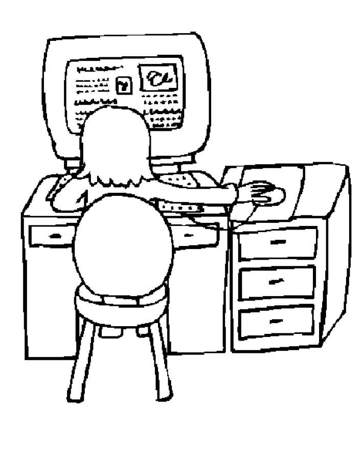 Computer Kleurplaten 