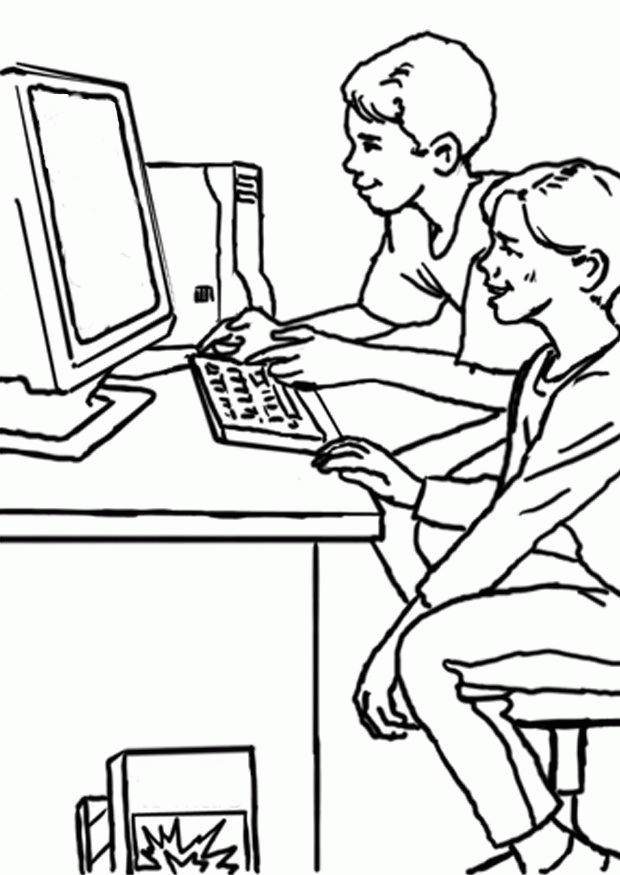 Computer Kleurplaten 