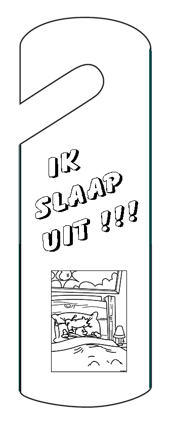 Kleurplaten Deurhangers 