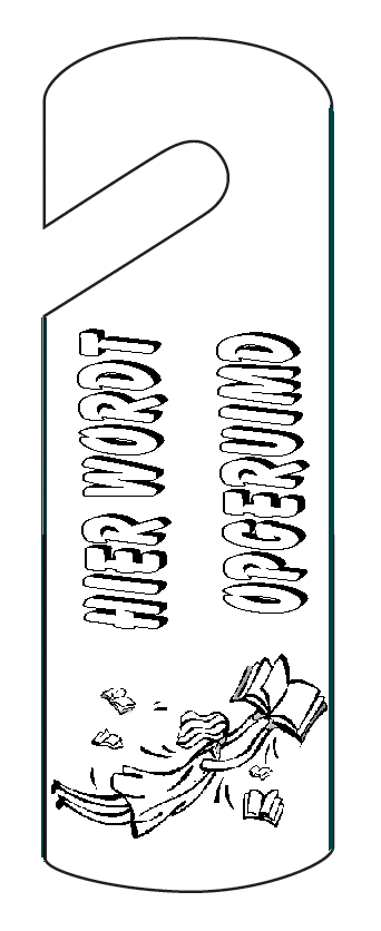 Kleurplaten Deurhangers 