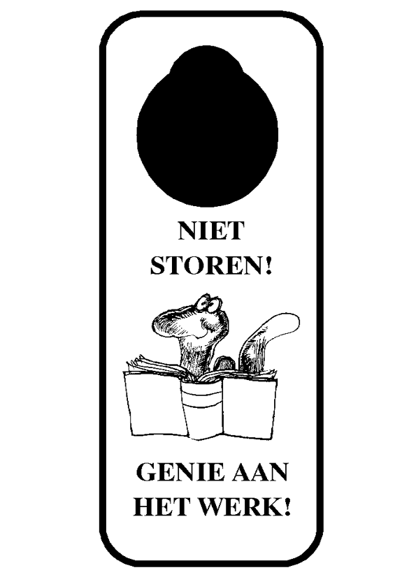 Kleurplaat Deurhangers » Animaatjes.nl