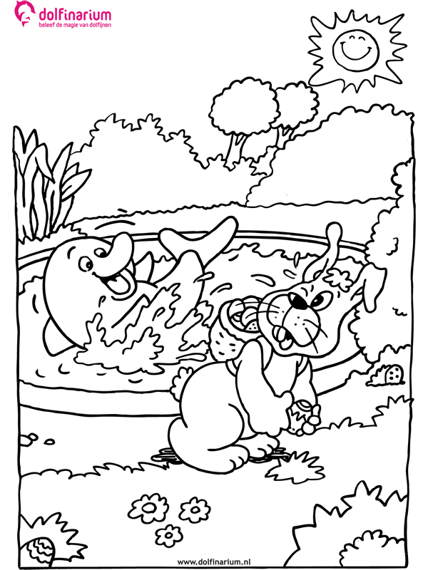Kleurplaten Dolfinarium 