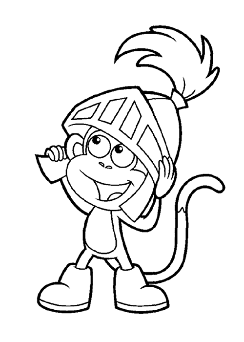 Kleurplaten Dora the explorer 