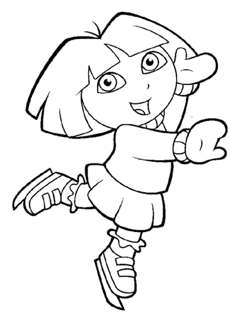 Kleurplaten Dora the explorer 