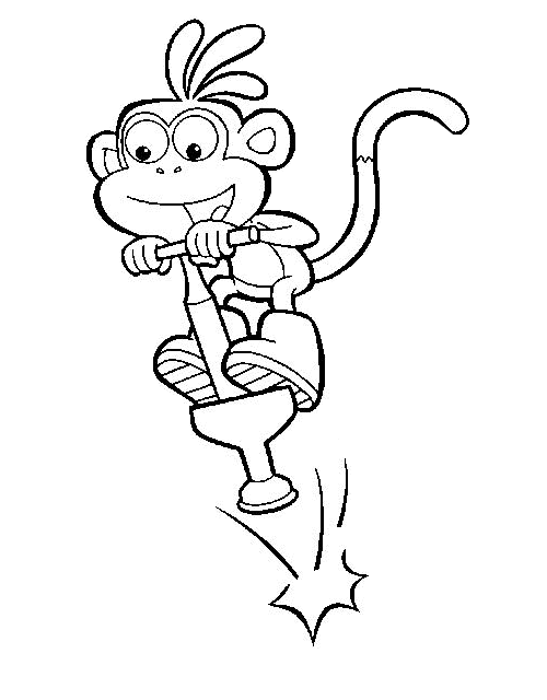Kleurplaten Dora the explorer 