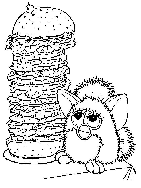 Kleurplaten Furby 