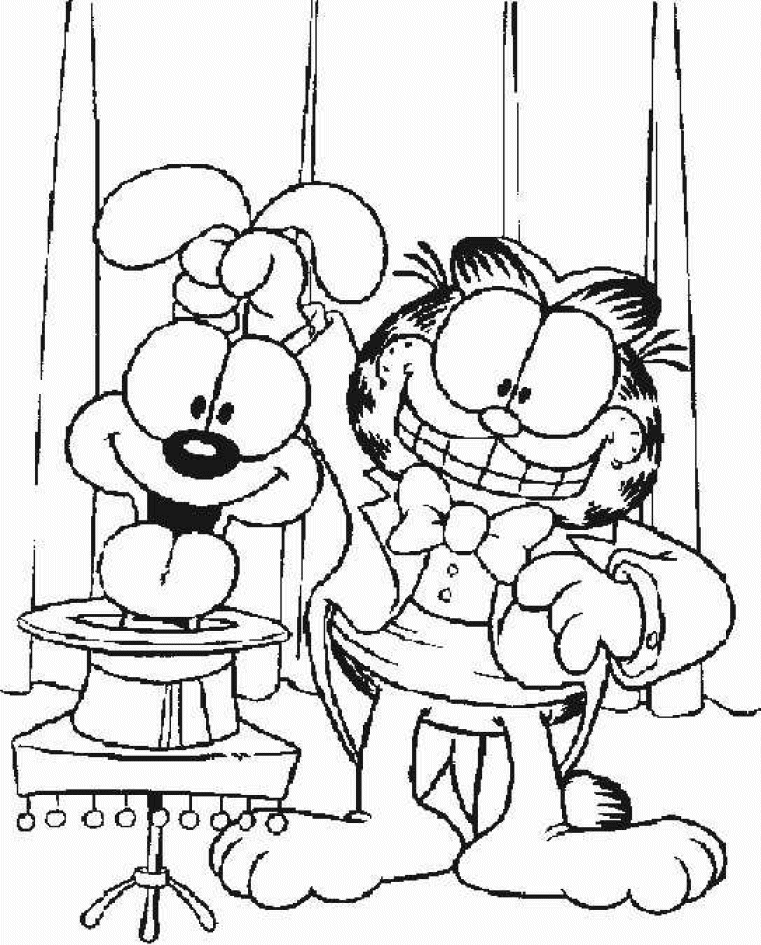 Garfield Kleurplaten 
