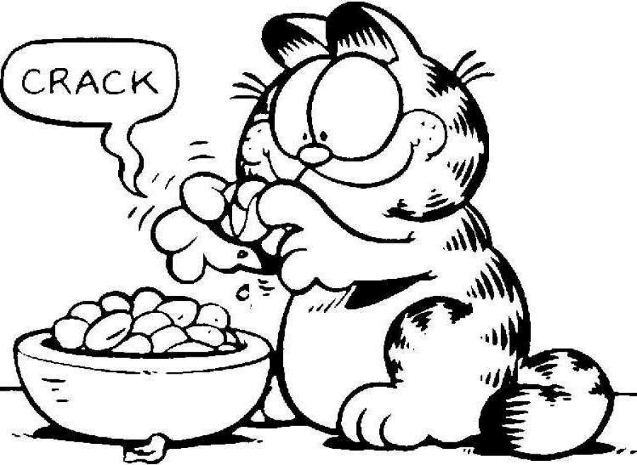 Garfield Kleurplaten 