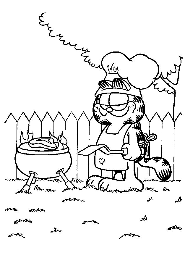 Garfield Kleurplaten 