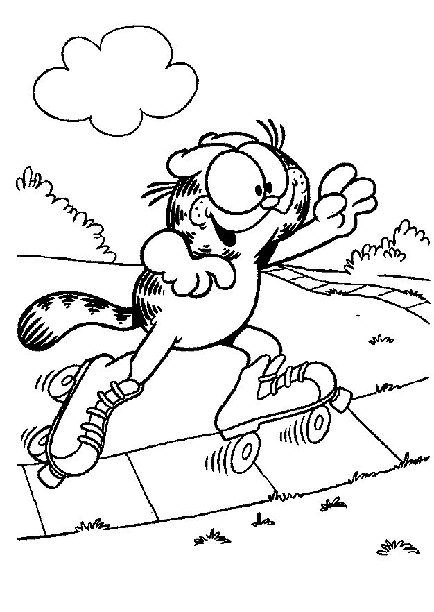 Garfield Kleurplaten 