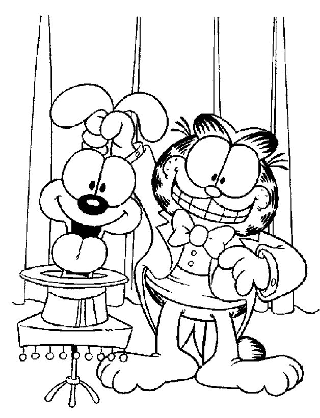 Garfield Kleurplaten 