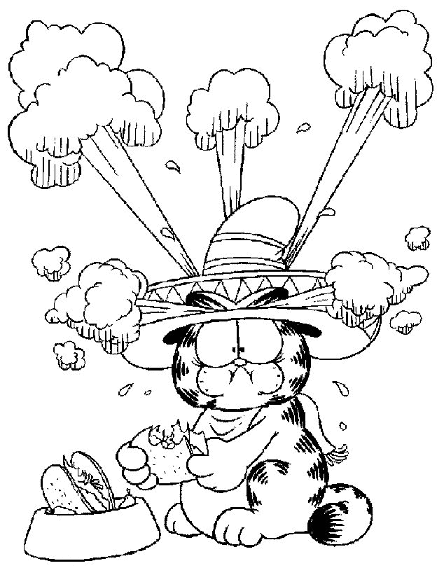 Garfield Kleurplaten 