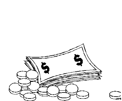 Kleurplaten geld 