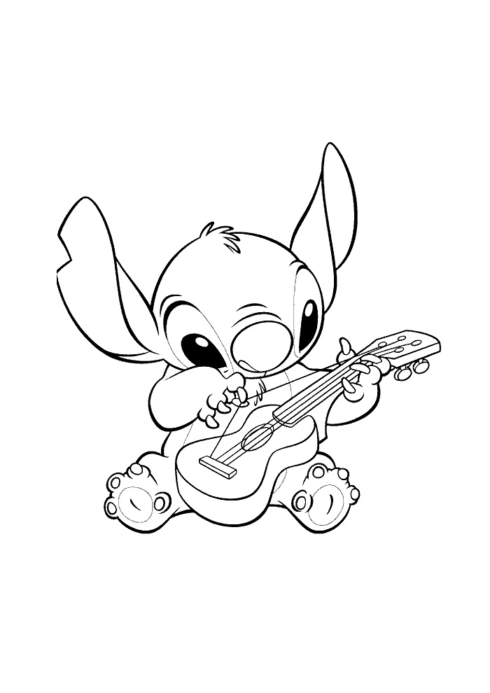 Gitaar Kleurplaten 