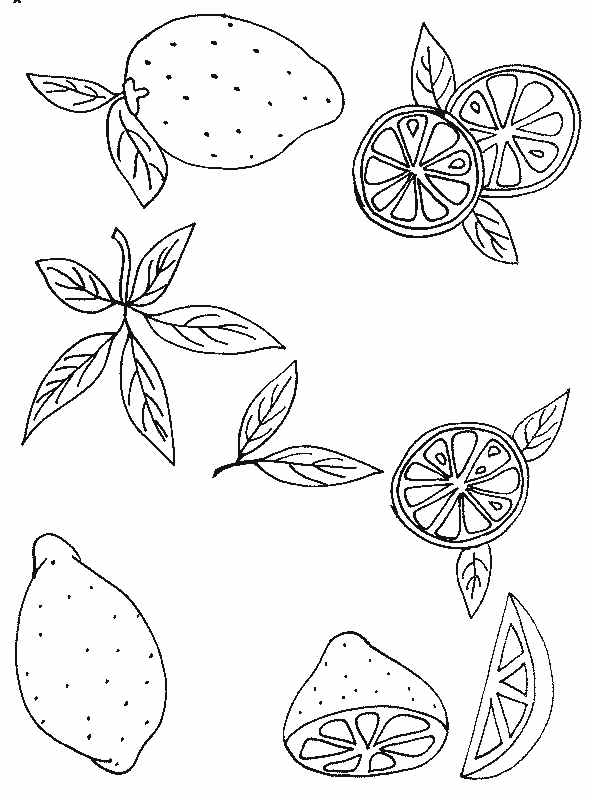 Kleurplaten Groente en fruit 