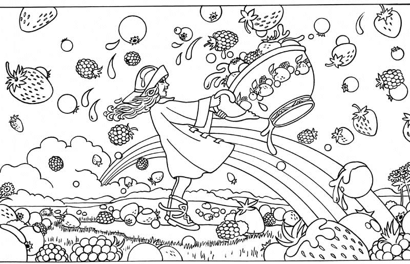 Kleurplaten Groente en fruit 