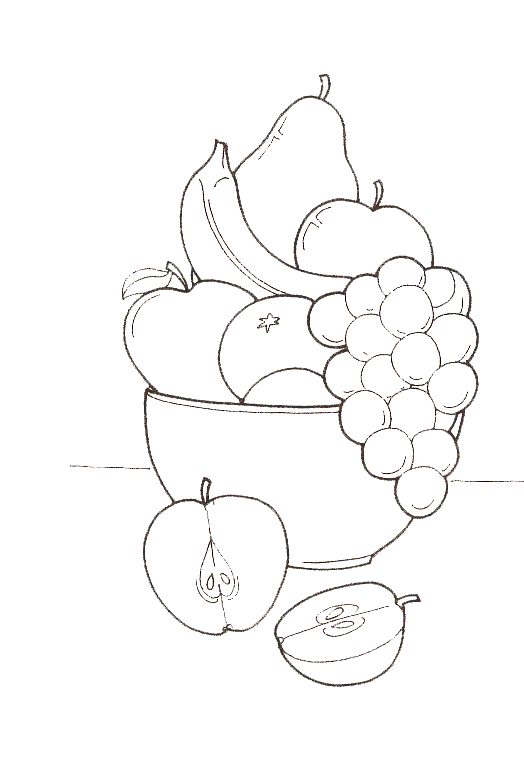 Kleurplaten Groente en fruit 
