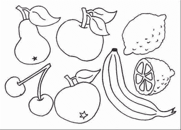Kleurplaten Groente en fruit 