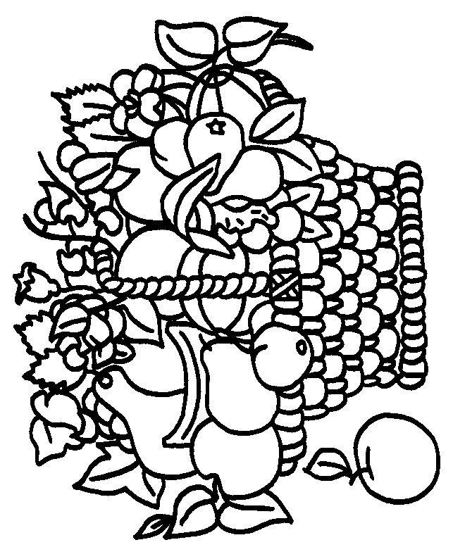 Kleurplaten Groente en fruit 