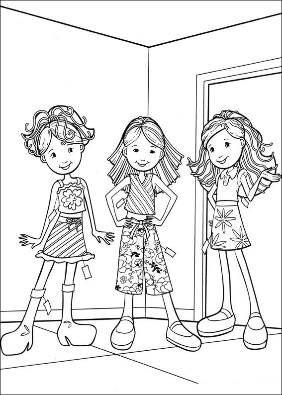 Kleurplaten Groovy girls 