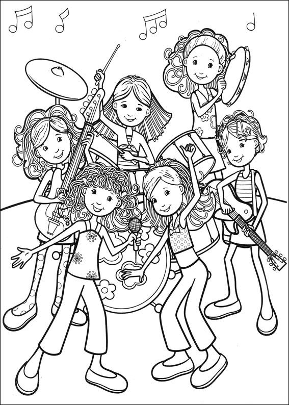 Kleurplaten Groovy girls 