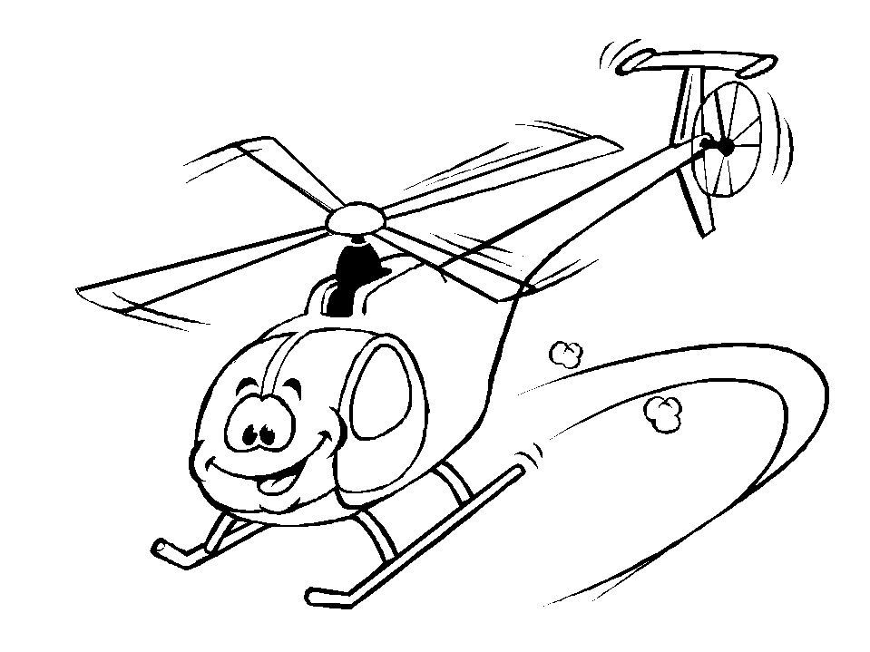 Kleurplaten Helikopter 