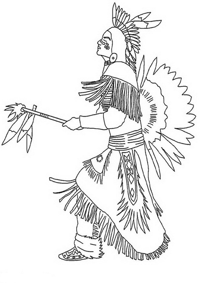 Kleurplaten Indianen 