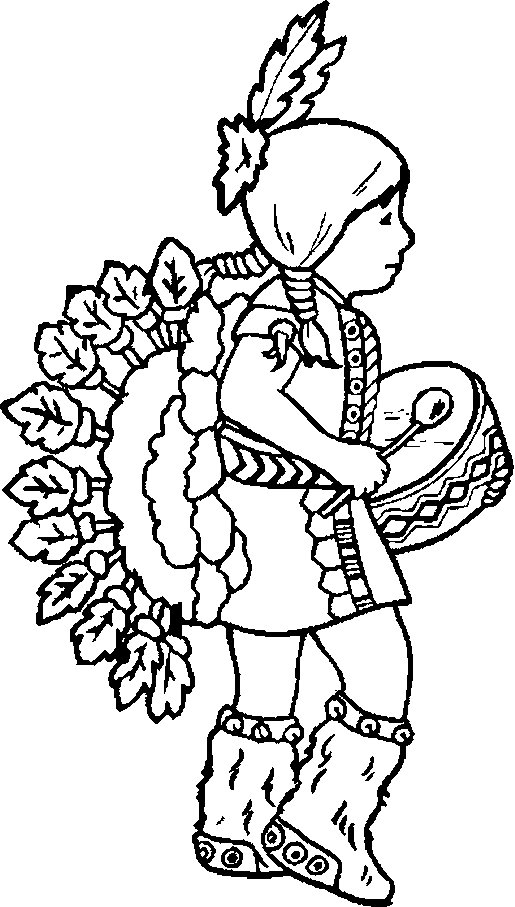 Kleurplaten Indianen 