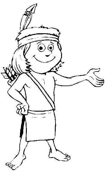 Kleurplaten Indianen 