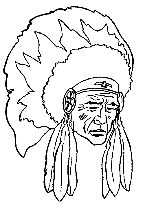 Kleurplaten Indianen 
