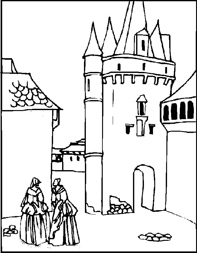 Kleurplaten Kastelen 