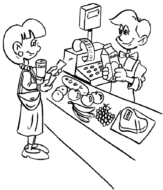 Kleurplaten Keuken en koken 