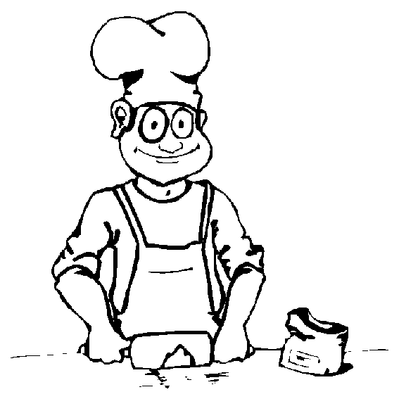 Kleurplaten Keuken en koken 