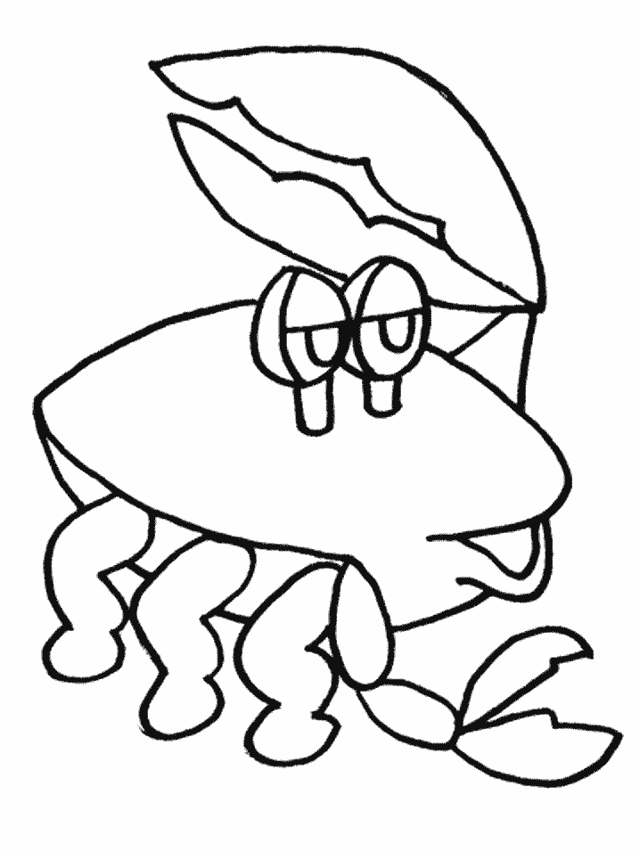 Kleurplaten Krab 