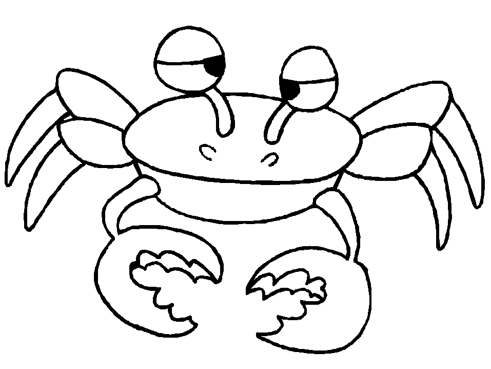 Kleurplaten Krab 