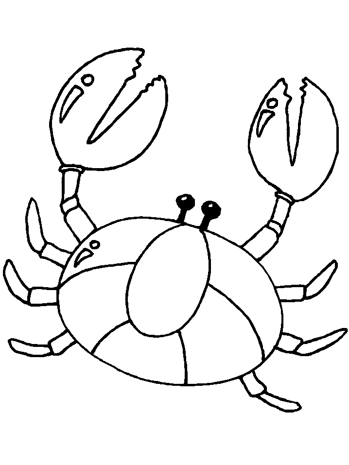 Kleurplaten Krab 