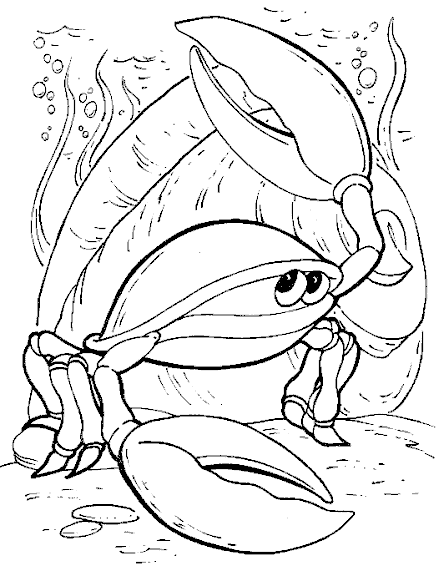 Kleurplaten Krab 