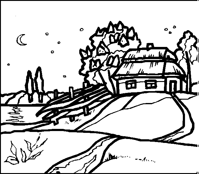 Kleurplaten Landschappen 