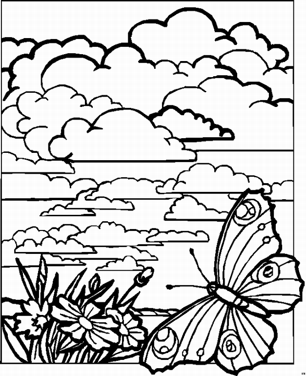 Kleurplaten Landschappen 