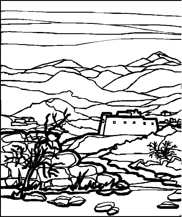 Kleurplaten Landschappen 