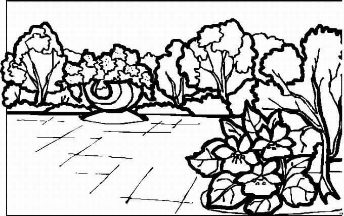 Kleurplaten Landschappen 