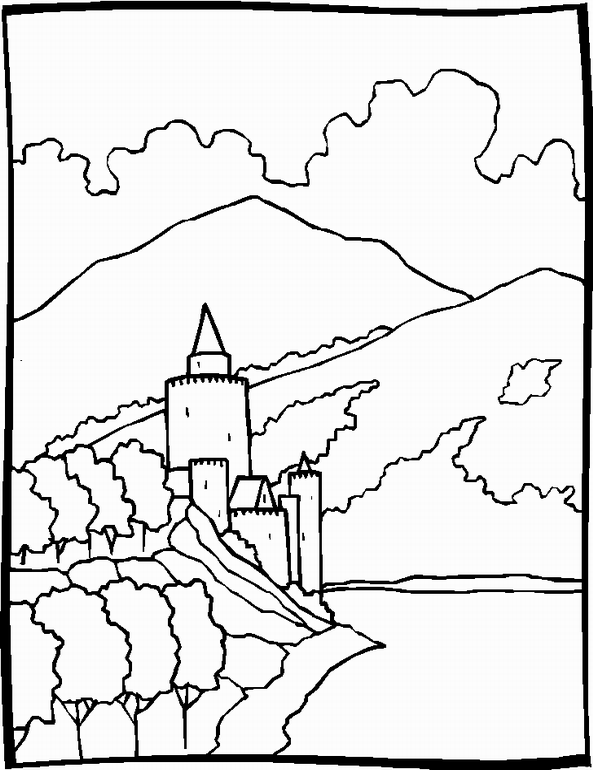 Kleurplaten Landschappen 
