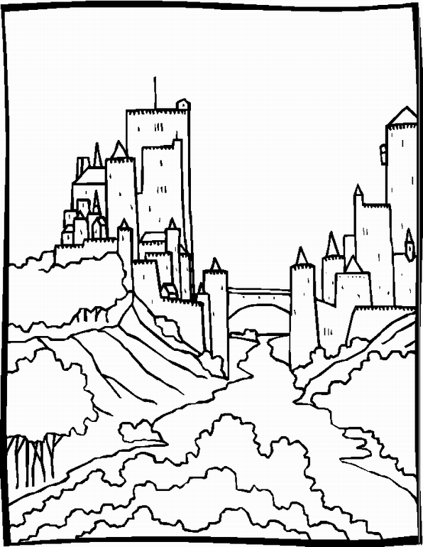 Kleurplaten Landschappen 