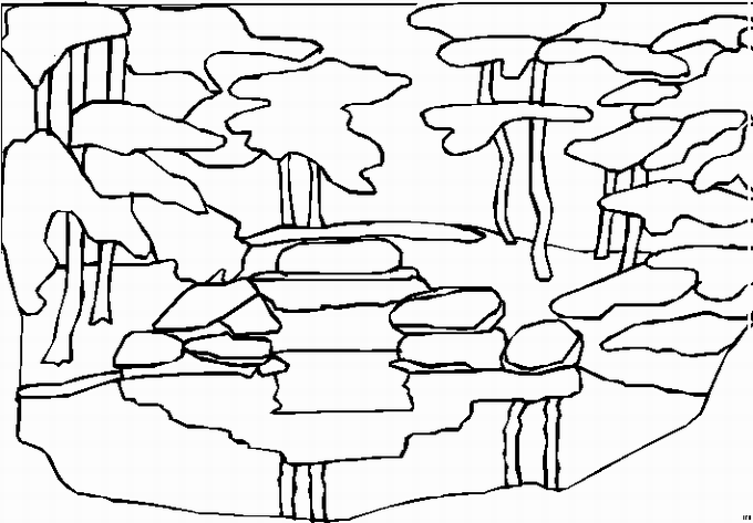 Kleurplaten Landschappen 