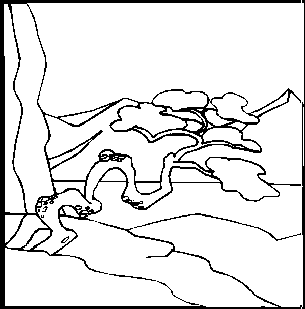 Kleurplaten Landschappen 