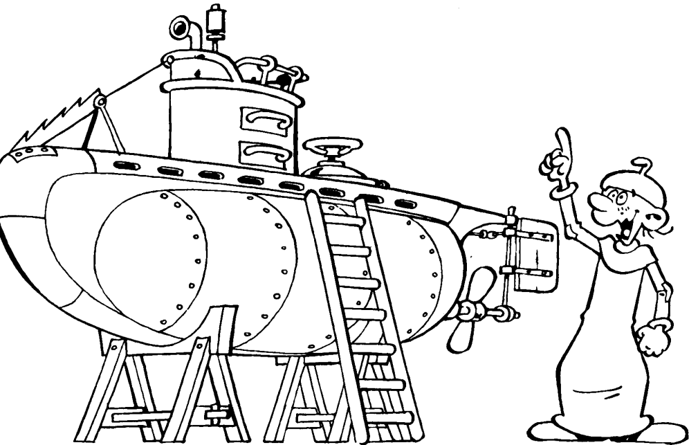 Kleurplaten Leonardo genie 